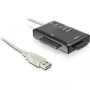 SATA till USB-adapter med olika kontakter, fungerar med LiteOn IHAS (liten bild)