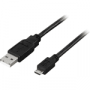 USB Kabel Typ A ha till MicroB Ha 1Meter (liten bild)