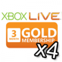 Xbox 360 Live Guldkort i 12 månader (liten bild)